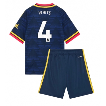 Arsenal Ben White #4 Maglia Gara Trasferta Repliche 2026-27 Bambino Maniche Corte